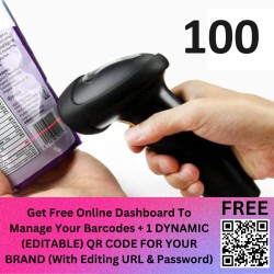 100 Barcodes (EAN-13, Unique Series, Double Check Digit Verified) For Retail Selling/Billing In Shop/Mall/Modern Retail