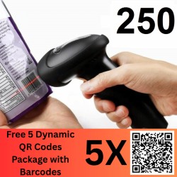 250 Barcodes (EAN-13, Unique Series, Double Check Digit Verified) For Retail Selling/Billing In Shop/Mall/Modern Retail For Prod