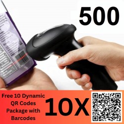 500 Barcodes (EAN-13, Unique Series, Double Check Digit Verified) For Retail Selling/Billing In Shop/Mall/Modern Retail