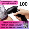 100 Retail Barcodes (13- Digit, 100% Scannable, Check Digit Verified) For Billing In Shop/Mall/Modern Retail